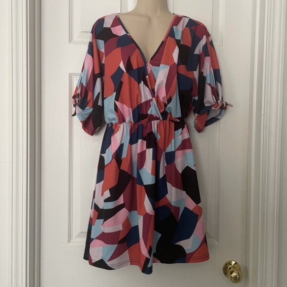 Sexy Multicolor Mini Dress - Picture 1 of 2
